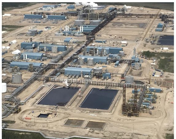 Aerial view of the Firebag SAGD facility, Alberta, Canada