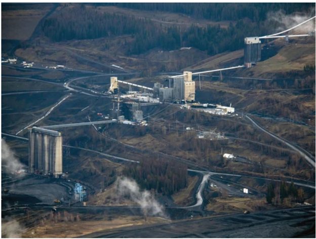 Baldy Ridge coal mine tunnel facility under construction, Sparwood, British Columbia